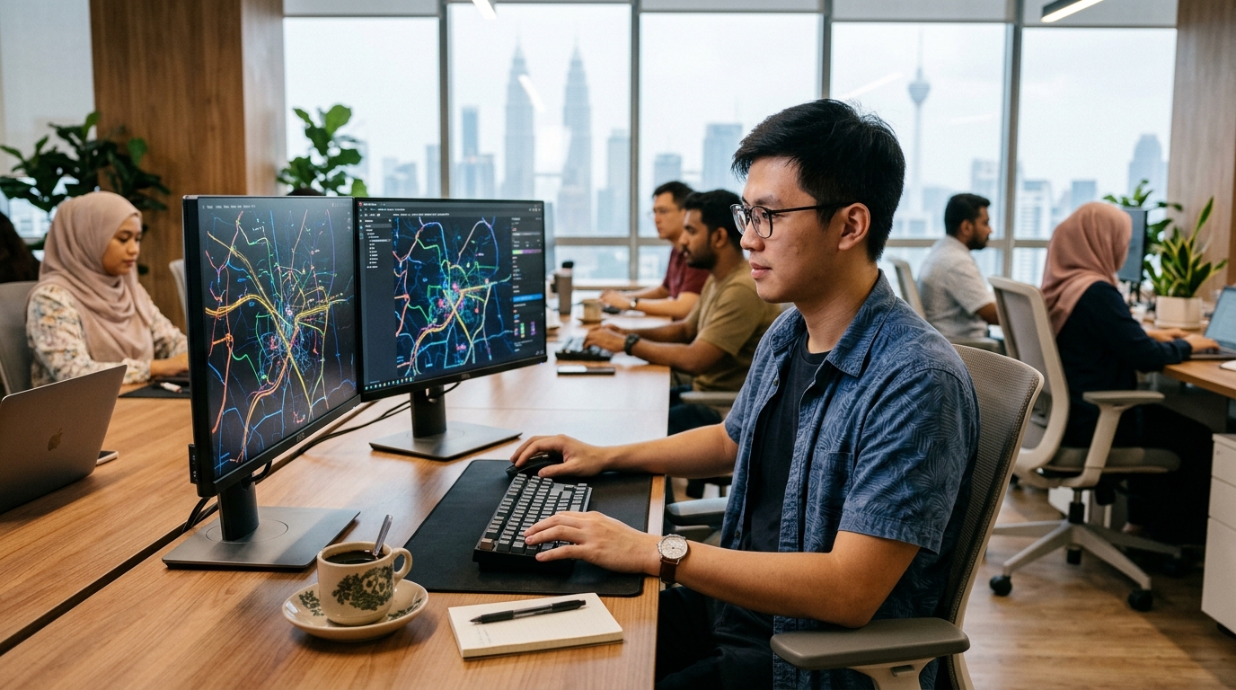 Pembangun perisian Malaysia menganalisis isu data sovereignty waze vs tuju dan infrastruktur peta local