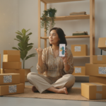 Malaysian small business owner checking orders on a mobile phone to optimize e-commerce checkout Malaysia