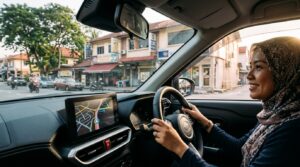 Gemini Android Auto digunakan untuk navigasi dan carian maklumat dalam kenderaan