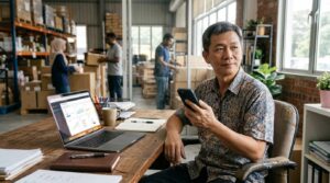 Pemilik perniagaan Malaysia menilai kos laman web lambat pada peranti di pejabat